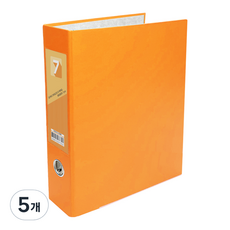 투코비 도노 D링 바인더 3공 A4 7cm, 주황, 5개