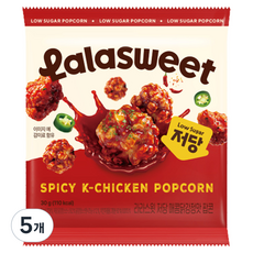 라라스윗 저당 매콤닭강정맛 팝콘, 5개, 30g