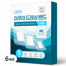 탐사 아쿠아 드레싱 밴드 소형 8p + 중형 4p + 대형 3p 세트, 6세트