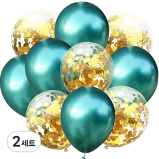 정월나나 생일파티 결혼식 돌잔치 기념일 이벤트 풍선 2종 x 5p 세트, 스타일 11, 2세트