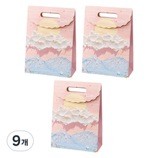 Greenuer 油畫禮物包裝紙袋 S 16 x 12 x 6 cm, 9個, 太陽