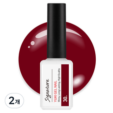 YUKI Signature美甲凝膠, No.030 Mahogany Burgundy, 2瓶, 7g