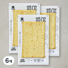 새로미어묵 바른공식0% 간편한 김밥어묵, 6개, 100g