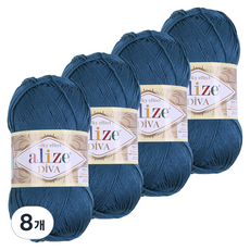 마마니트 디바 뜨개실, 0279 인디네이비, 8개