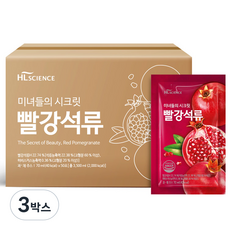 에이치엘사이언스 미녀들의 시크릿 빨강석류, 3박스, 3.5L