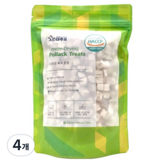 주오 더주오 반려동물 동결건조 트릿 간식 대용량, 120g, 4개, 북어