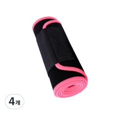 VIZESCO 瑜珈 皮拉提斯 排汗 腰部 固定 腹帶 粉紅色 XL VIGE-SP-1, 4個