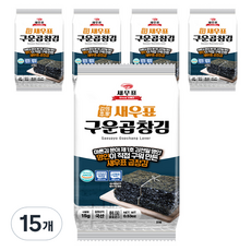 새우표 완도 곱창 도시락김, 15g, 15개