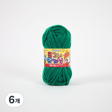 Ancalls Pogeuni 編織毛線 40g, 6個, A7 綠色