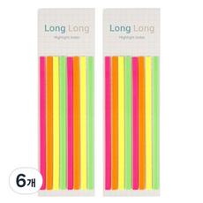 Superssam Long Long 螢光索引, 6個, 螢光