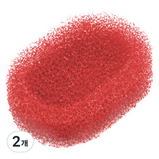 새드리 스펀지 비누받침 소, 레드, 2개