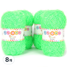 연일섬유 웰빙수세미 실, 펄 09번 펄덴, 8개