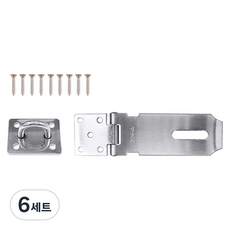 철물대장 녹 없는 스텐레스 304 걸고리 104 x 39 mm, 2호, 6세트