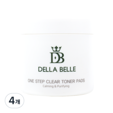 Della Belle 一步清潔爽膚水墊 70p, 4個