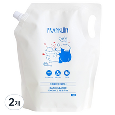 FRANKLIIN 욕조 클리너 리필, 2개, 1L