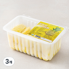 푸드팩토리 맛있는 스틱형 파인애플, 1kg, 3개