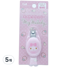 산리오 유아용 손톱깎이, 마이멜로디 핑크, 5개