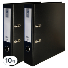 MiDAS HYUNPOONG LA拱型夾 2孔 直式 素面 7cm, 黑色, 10個