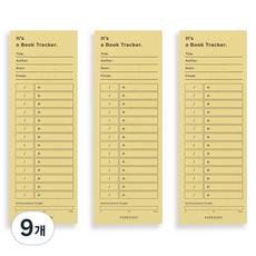 PAPERIAN 書籍追蹤便條紙, 黃色, 9個, 1入