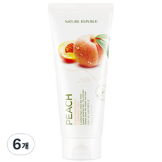 NATURE REPUBLIC Fresh Herb Peach洗面乳, 6個, 170ml