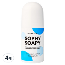 더프트앤도프트 시그니처 퍼퓸 롤온 데오드란트 소피소피, 60ml, 4개