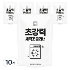 Saenghwalgongsik 超強力直立式與滾筒洗衣槽清潔劑, 10個, 450g