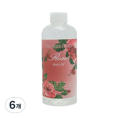 더허브스토리 바디오일 로즈, 6개, 300ml