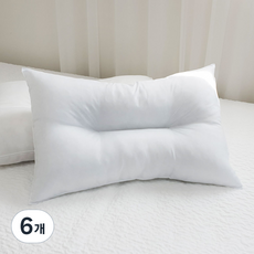 標準拉鍊C型曲線枕芯, 單一顏色, 6個