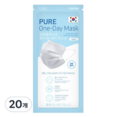 純一日MB過濾一次性口罩成人白色, 10入, 20個, 白色