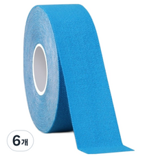PAL-E 스포츠 테이프 연파랑 2.5cm x 5m, 6개, 1개입