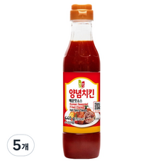 첫맛 양념치킨 매운맛소스, 440g, 5개