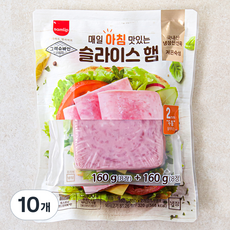 그릭슈바인 매일 아침 맛있는 슬라이스 햄, 160g, 10개