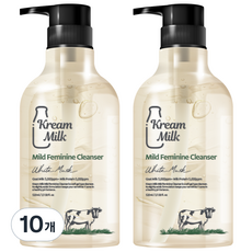 크림밀크 마일드 유산균 여성청결제, 10개, 520ml