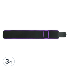 리치라인 심플한 깔끔한 허리보호대 자주색 엠보싱 노포켓, 3개