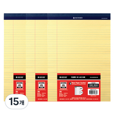 OXFORD Legal Pad B5, 黃色, 15個, 50張