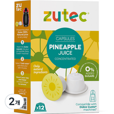 주텍 돌체 호환 착즙 캡슐주스 파인애플 12p, 384ml, 2개