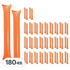 파티쇼 수입 응원용 막대풍선 2p, 오렌지, 180세트