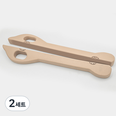 리버폭스 차량용 폴리우레탄 카시트 사이드 틈새 쿠션 세트, 베이지, 2세트