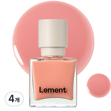 Lement 彩色指甲, 54 閃光蜜桃, 4個, 9.5ml