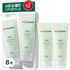닥터지 레드 블레미쉬 시카 클렌징 폼 더블, 120ml, 8개