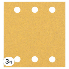 보쉬 EXPERT C470 사각 6홀 찍찍이 P80 115 x 107 mm 10p 2608900892, 3개