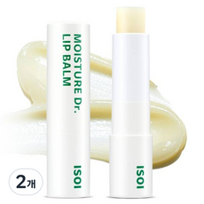 ISOI 伊所愛 保濕修護護唇膏, 2個, 無香, 3.9g