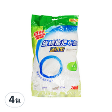 3M Scotch-Brite 百利 旋轉拖把布盤補充包, 4包
