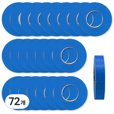 OON 마스킹테이프 파란색 12mm, 72개