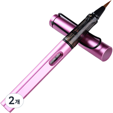 Dasababa初學者用攜帶型毛筆 透明粉色, 字跡長度14cm, 2個