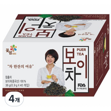 꽃샘 보이차, 900mg, 40개입, 4개