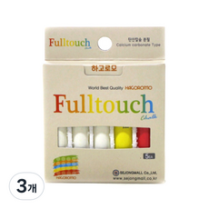 HAGOROMO 碳酸粉筆 3色混合 5支, 混色, 3個