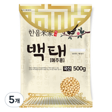 한음미가 백태 메주콩, 500g, 5개