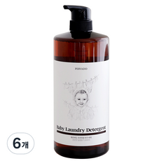 PERVADO 優質嬰幼兒洗衣精 1000ml, 6個