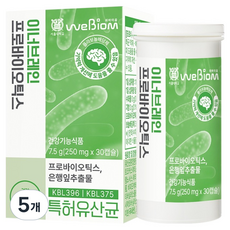 위바이옴 이너브레인 프로바이오틱스, 5개, 30정